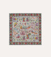 Drake's Floral Mughal Print Wool-Silk Bandana - Ecru