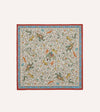 Drake's Animals and Flowers Print Silk Bandana - Ecru
