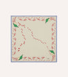 Drake's Oyster Catcher Print Silk Bandana - Ecru