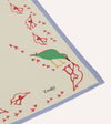 Drake's Oyster Catcher Print Silk Bandana - Ecru