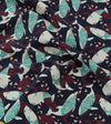 Drake's Whale Print Silk Pocket Square - Navy