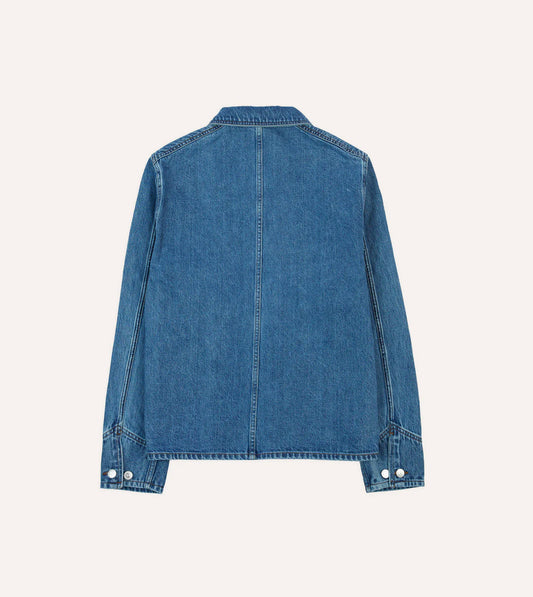 Drake's Denim Work Jacket - Bleach Wash