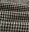 Drake's Houndstooth Check Wool Raglan Coat - Brown/Multi