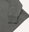 Drake's Merino Wool Knitted Rugby Shirt - Grey