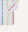 Drake's Primary Stripe Poplin Button-Down Fun Shirt - Multi