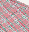 Drake's Madras Check Cotton Button-Down Shirt - Pink/Green