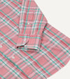 Drake's Madras Check Cotton Button-Down Shirt - Pink/Green