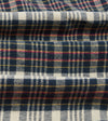Drake's Madras Check Cotton Two-Pocket Work Shirt - Navy