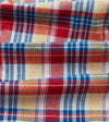 Drake's Madras Check Cotton Button-Down Popover Shirt - Red and Yellow