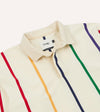 Drake's Primary Vertical Stripe Cotton Rugby Shirt - Multi