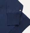 Drake's Cotton Quarter Zip Sweater - Navy