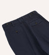 Drake's Cotton Flat Front Chino - Navy