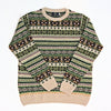 Claymore Shop Shetland Fair Isle Crewneck Sweater Oatmilk