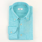 100 Hands Linen Shirt - Turquoise