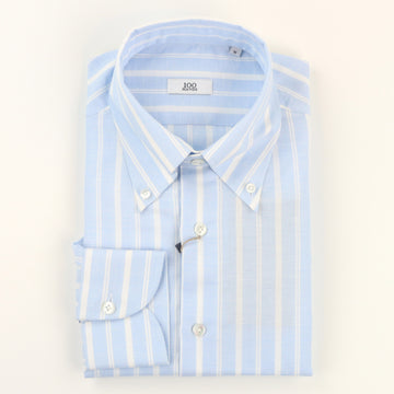 100 Hands Linen Multi Stripe Shirt - Light Blue