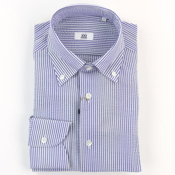 100 Hands Seersucker Stripe Shirt - Blue