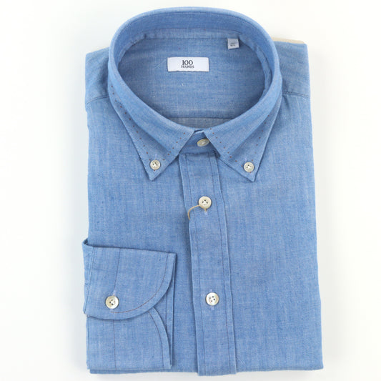 100 Hands Japanese Selvedge Denim Shirt - Blue