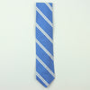 Claymore Shop Repp Stripe Silk Necktie - Blue/White