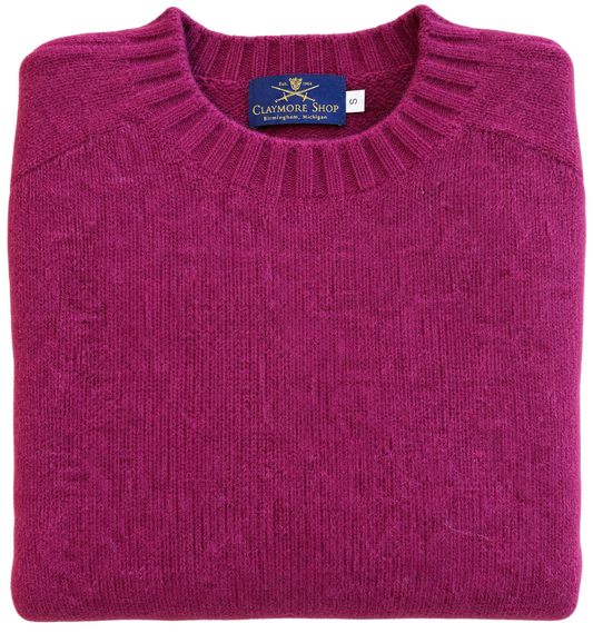 Claymore Shop Shetland Sweater - Claret