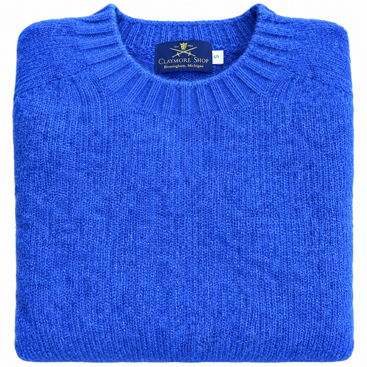 Claymore Shop Shetland Sweater - Sapphire Blue