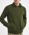 Barbour x TO KI TO Paxman Zip-Up Jumper - Dark Olive