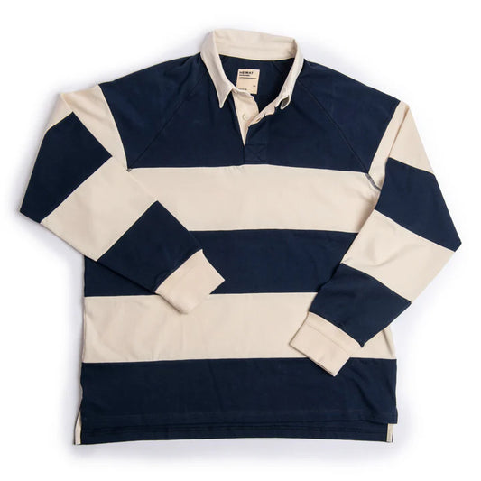 Heimat Textil Raglan Rugby - Ink/Seashell