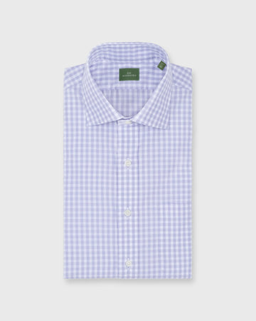 Sid Mashburn Gingham Spread Collar Dress Shirt - Lavender claymoreshop Sid Mashburn Gingham Spread Collar Dress Shirt - Lavender claymoreshop
