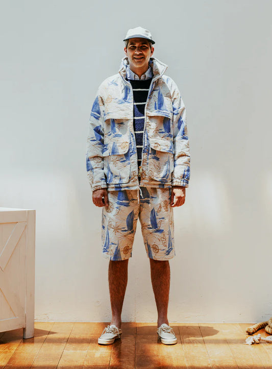 Beams Plus x Sperry Sailing Jacket Bay Yacht Jacquard - Yacht