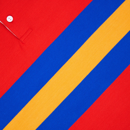Rowing Blazers Climber Stripe Rugby - Red/Yellow/Blue