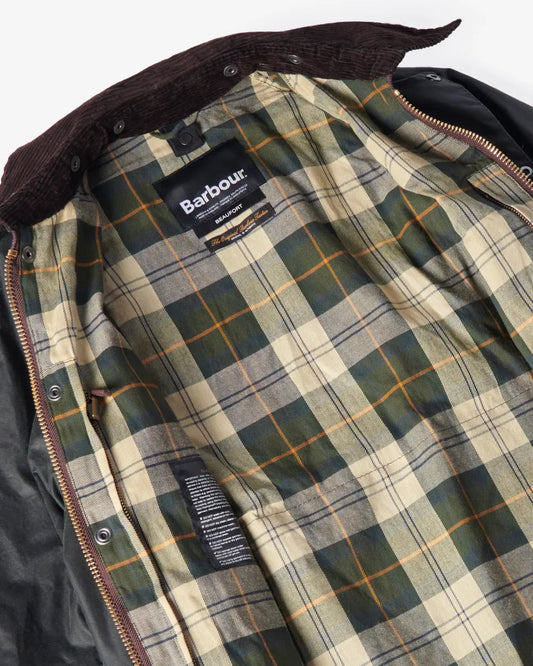 Barbour Beaufort Waxed Jacket - Sage