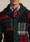 Ralph Lauren Patchwork Plaid Wool Blend Cardigan - Multi