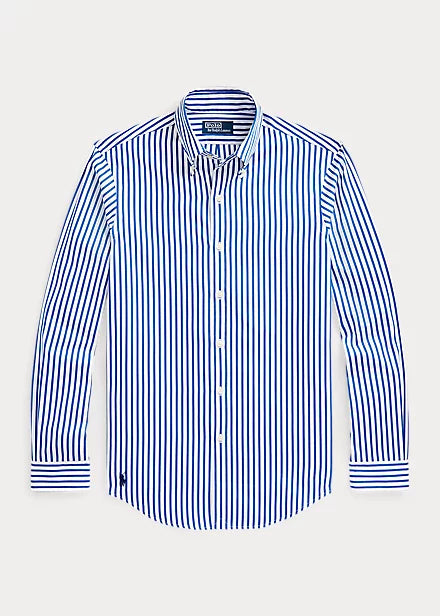 Ralph Lauren Striped Poplin Shirt - Blue/White