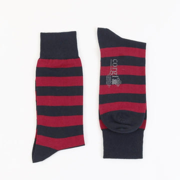 Corgi Welsh Guards Regimental Cotton Socks - Navy/Red