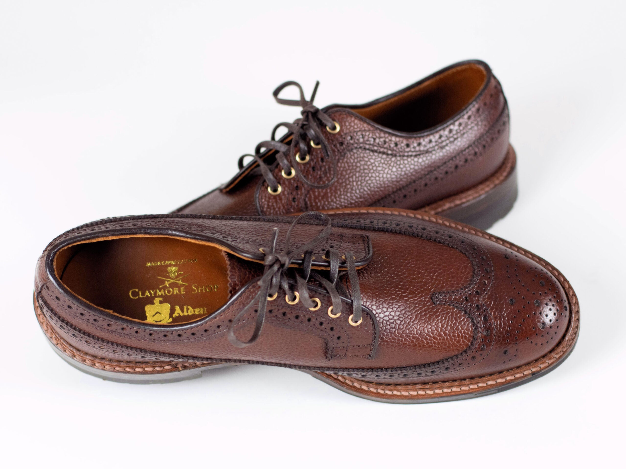 Alden Long Wing Blucher Brown Scotchgrain D0522C