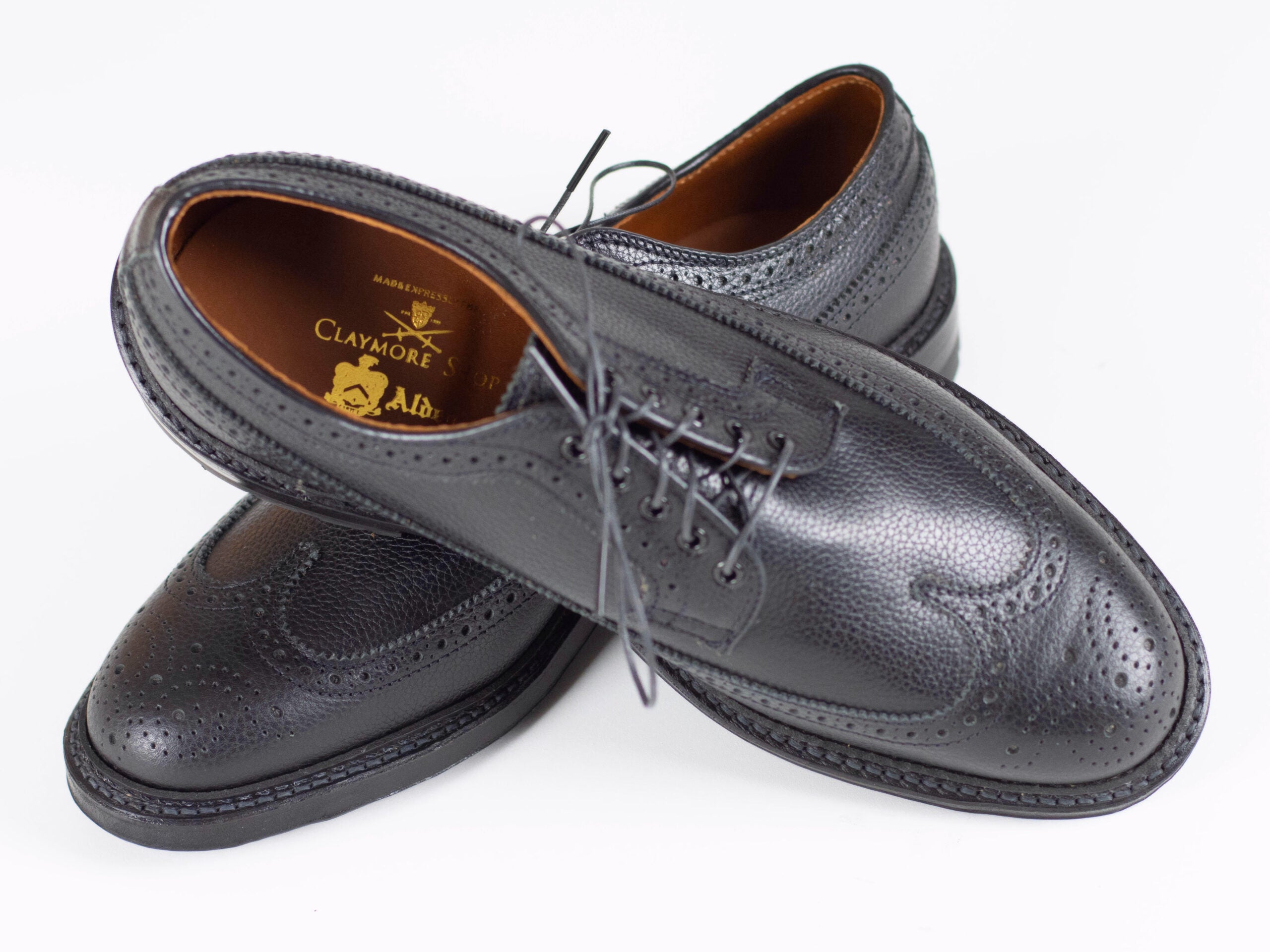 Alden Long Wing Blucher Black JS Grain D2512C – claymoreshop